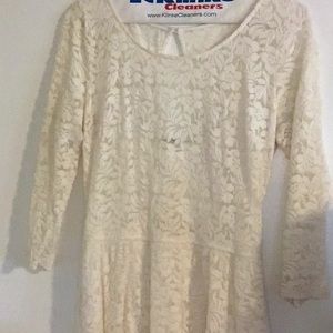 long sleeve white dress